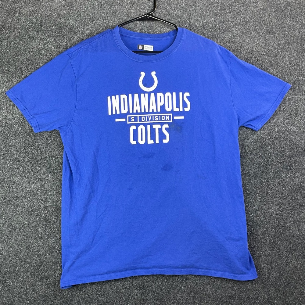 NFL Indianapolis Colts S Division Graphic T-Shirt Men's XL Blue